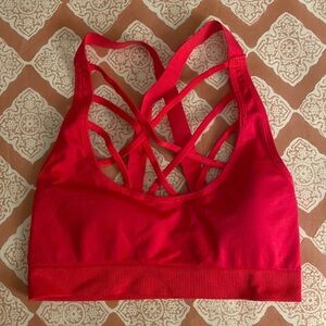 Victoria’s Secret Red padded sports bra sz Small